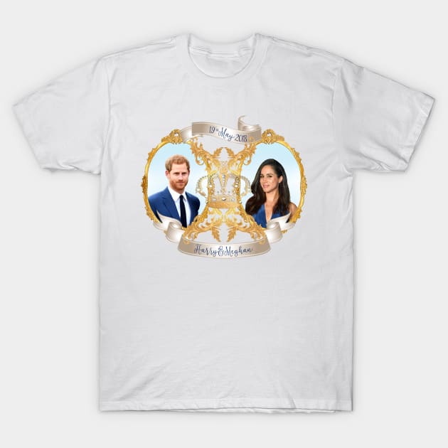 Harry and Meghan Royal Wedding T-Shirt by PixDezines